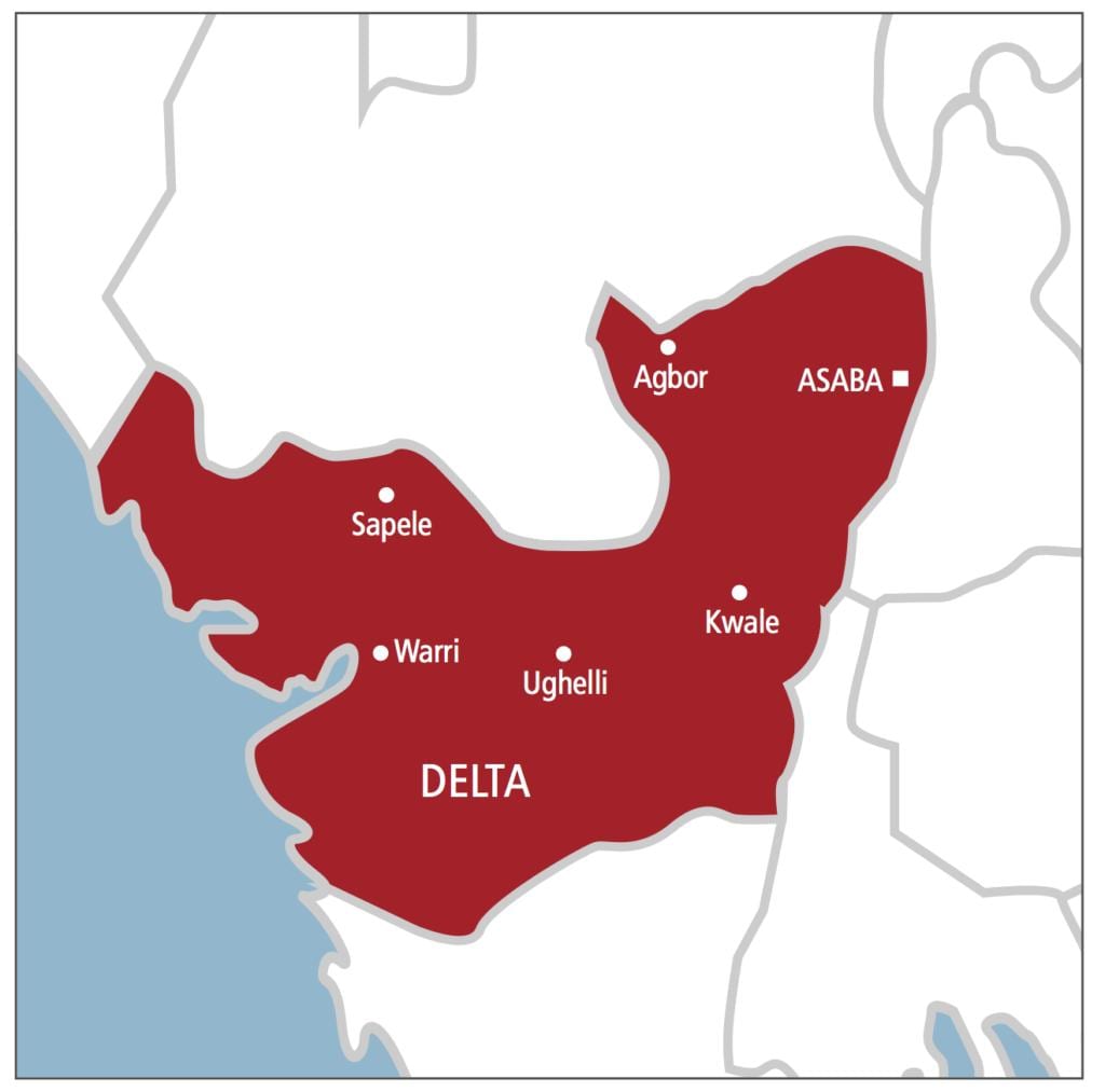 delta nigeriei hartă