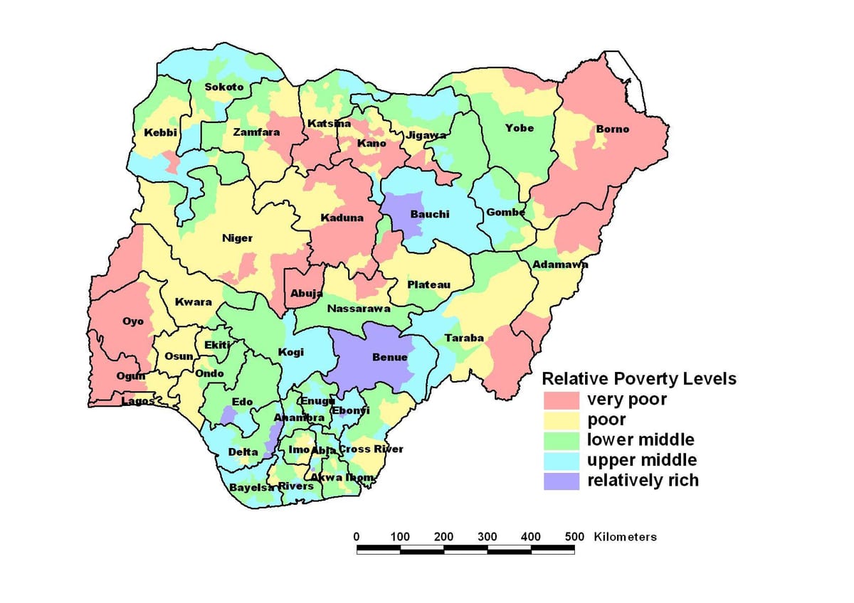Harta economică nigeria