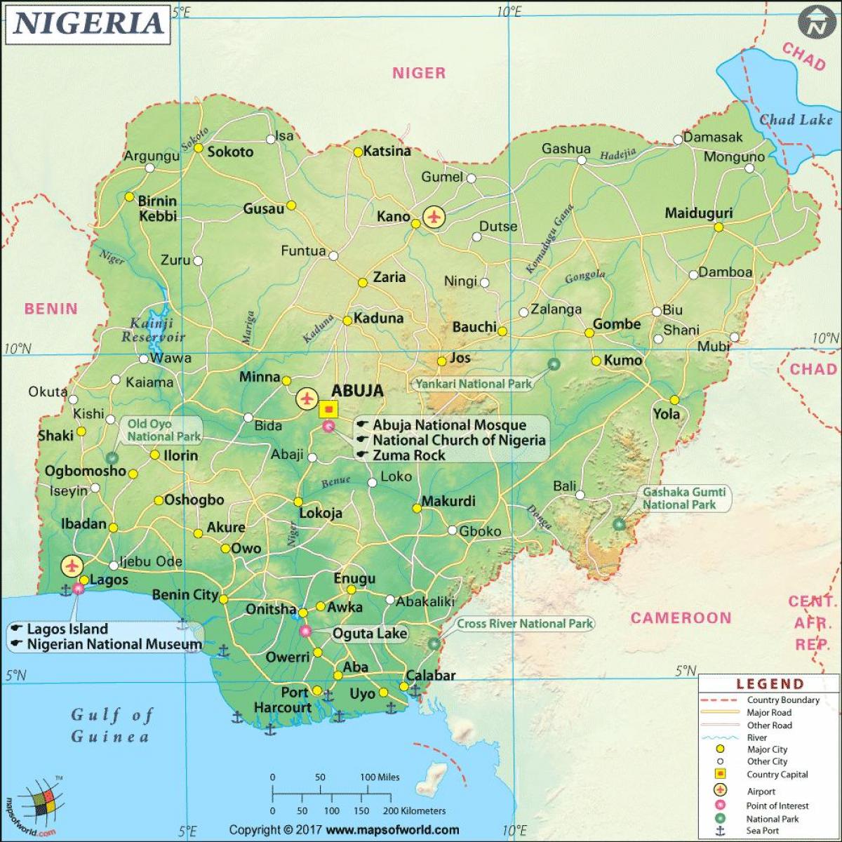 imagini de nigerian hartă