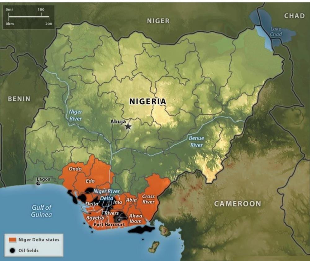 Harta nigeria ulei