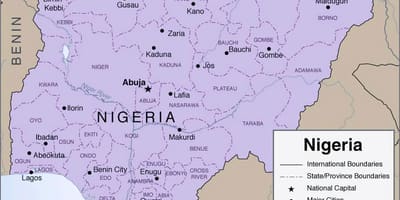 Harta detaliată nigeria