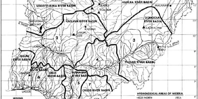 Harta hidrologică nigeria