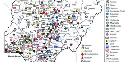 Minerale harta din nigeria