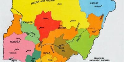 Harta nigerian triburi