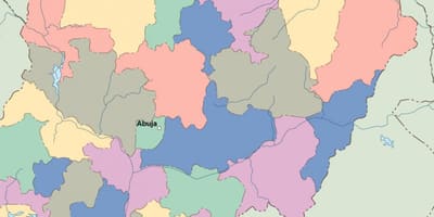 Harta nigeria vector