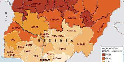 Harta nigeria religie