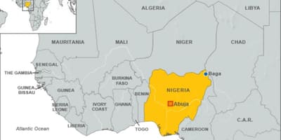 Harta nigerian frontiere